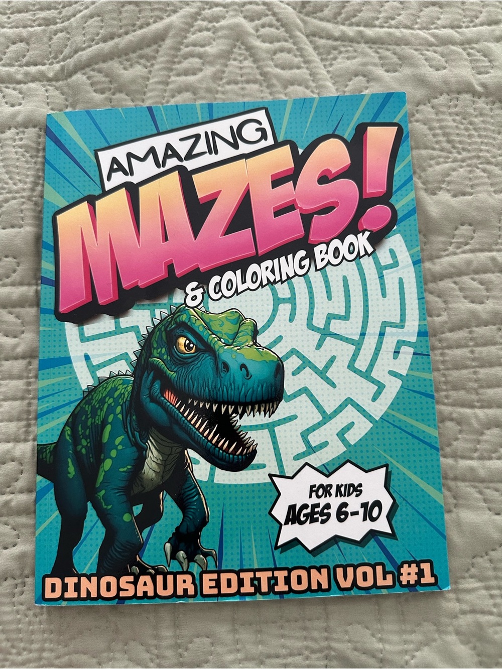 Dinosaur Edition Mazes & Coloring Book